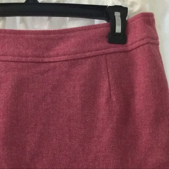Gap Sz 6 Pink wool skirt, ruffle hem - Picture 6 of 6